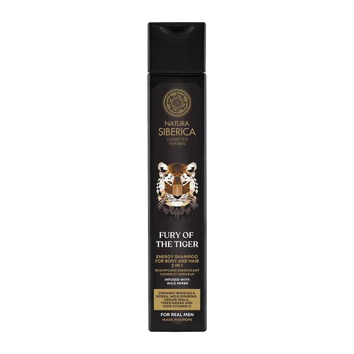 Natura Siberica Energizující šampon na vlasy a tělo Men Fury Of The Tiger (Energy Shampoo) 250 ml