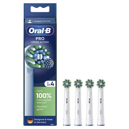 Oral B Náhradní kartáčkové hlavice Cross Action EB50 4 ks