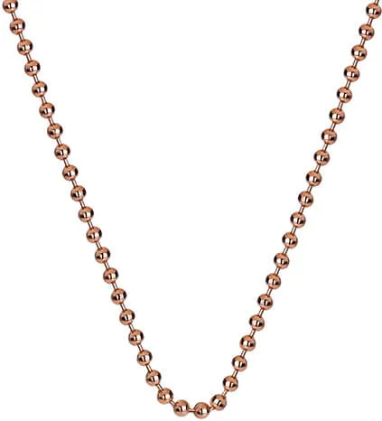 Hot Diamonds Stříbrný řetízek Emozioni Rose Gold Bead Chain 18 CH007