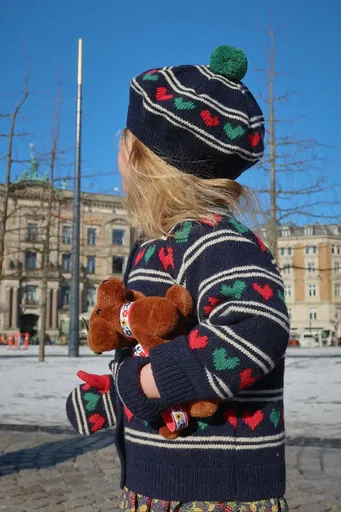 Dětský kardigan s příměsí vlny Konges Sløjd BELOU KNIT CARDIGAN