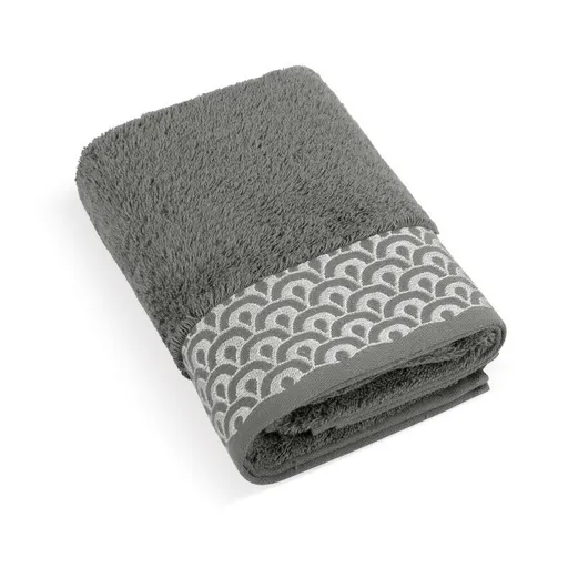 Bellatex Froté osuška Krajka tmavě šedá, 70 x 140 cm