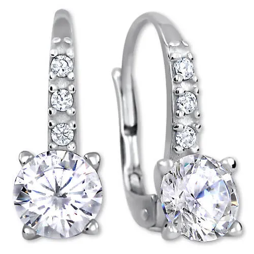 Soliter Třpytivé náušnice s krystaly 436 001 00480 04