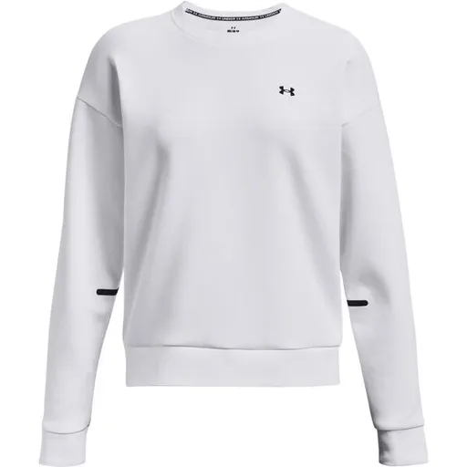Under Armour UNSTOPPABLE FLC CREW Dámská mikina, bílá, velikost M