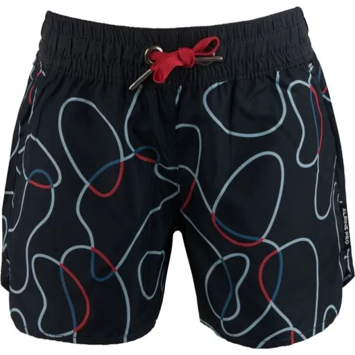 ALPINE PRO SEDRO Dětské kalhoty, tmavě modrá, velikost