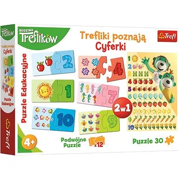 Trefl Vzdělávací puzzle Treflíci poznávají číslice 2v1 (5900511155549)