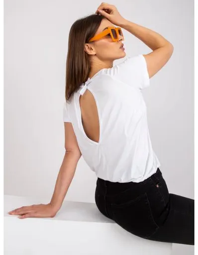 Dámská halenka s krátkými rukávy BASE bílá