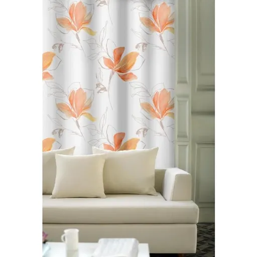 Závěs dekorační, OXY Magnolie 150 cm, oranžový 150 cm