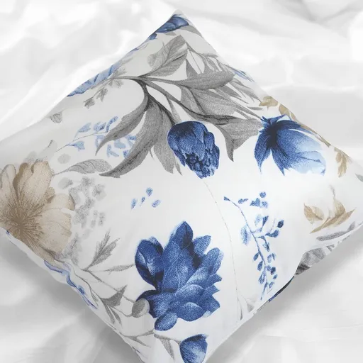 Polášek Bavlněné povlečení MODRÉ KVĚTY - 40 x 40 cm