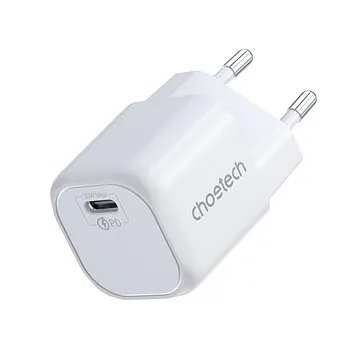 ChoeTech PD30W GAN type-c wall charger(white) (PD5007-EU)