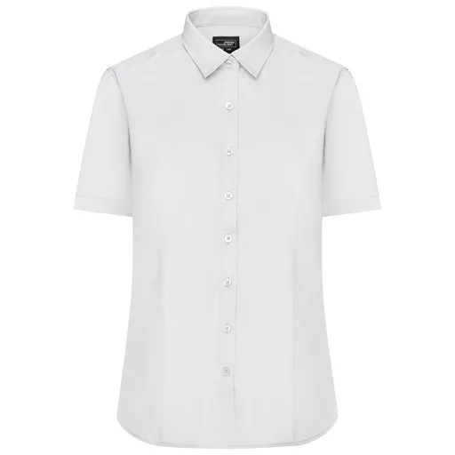 James & Nicholson (Daiber) Dámská košile s krátkým rukávem JN679 - Bílá | L
