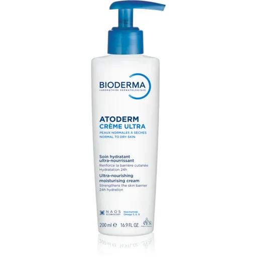 Bioderma Atoderm Créme Ultra vyživující tělový krém pro normální až suchou citlivou pokožku bez parfemace 200 ml