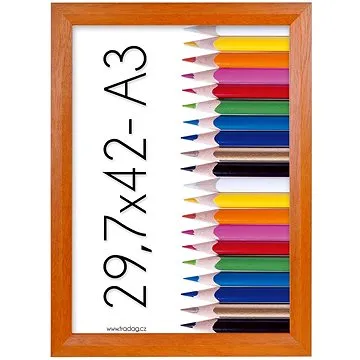 TRADAG Fotorámeček A3 (29,7 × 42 cm), oranžový (4129_4206)