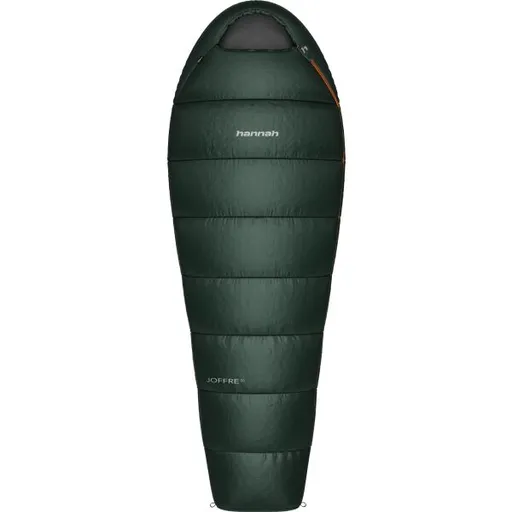 Hannah JOFFRE 80 Ultralehký spací pytel, tmavě zelená, velikost 210 cm - pravý zip