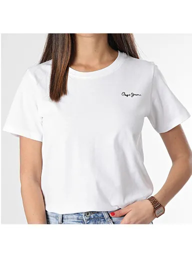 Pepe Jeans dámské bílé tričko PL505588800 XS