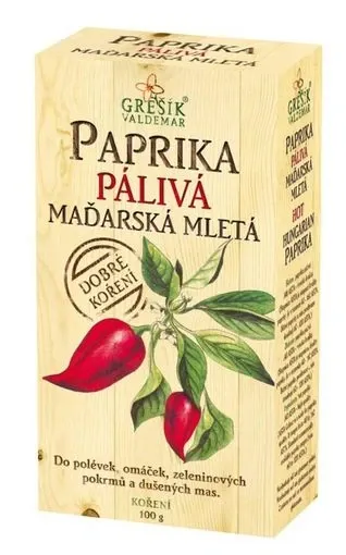 Valdemar Grešík Grešík Paprika pálivá maďarská mletá 100g