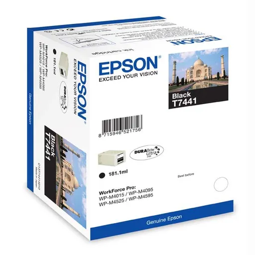 EPSON T7441 (C13T74414010) - originální cartridge, černá, 10000 stran
