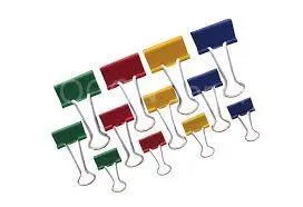 Klip Binder 15mm 12ks barevný