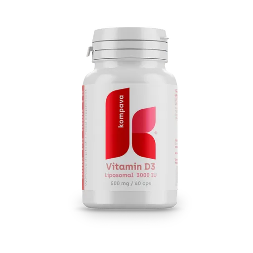 KOMPAVA Lipozomální Vitamín D3 - 60 kapslí