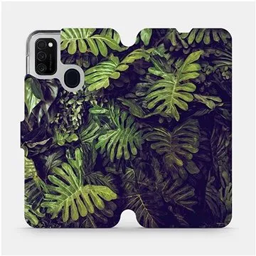 Flipové pouzdro na mobil Samsung Galaxy M21 - V136P Zelená stěna z listů (5903516245284)