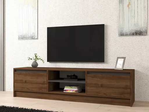 TV stolek Olça - Walnut, Anthracite