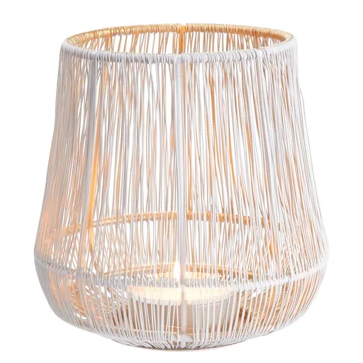 YOKO Svícen na čajovou svíčku 16 cm - bílá