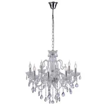 Paul Neuhaus 3081-00 - Křišťálový lustr na řetězu GRACIA 8xE14/40W/230V (124314)