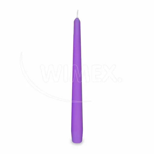 WIMEX s.r.o. Svíčka kónická světle fialová Ø23 x 245 mm [10 ks]