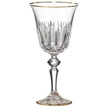 Bohemia Crystal Sada sklenic na bílé víno 2 ks 170 ml DAISY LINE GOLD (8597874223588)