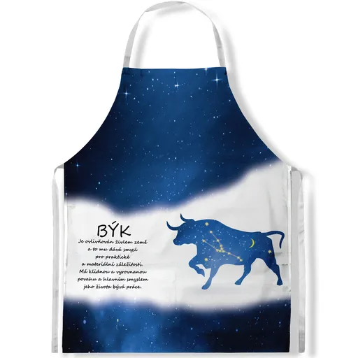 Zástěra Býk (21.4. - 21.5.) - modrá