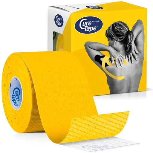CureTape Kineziologický tejp Classic Yellow 5 cm x 5 m