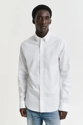 KOŠILE GANT SLIM PINPOINT OXFORD SHIRT WHITE