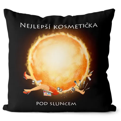 Polštář Kosmetička pro sluncem (Velikost: 55 x 55 cm)