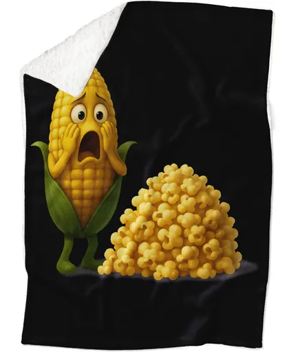 Deka Vyděšená kukuřice (Podšití beránkem: ANO)