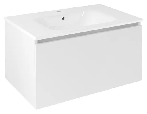 Sapho LOREA umyvadlová skříňka 80x44x51,2cm, 1x zásuvka, bílá mat
