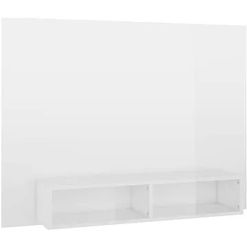 SHUMEE nástěnná bílá vysoký lesk 120 × 23,5 × 90 cm (808275)