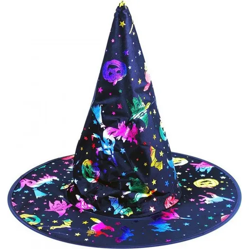 Rappa Klobouk čarodějnický s potiskem pro dospělé