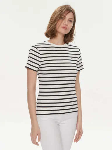 Tommy Hilfiger dámské pruhované tričko WW0WW40587 M