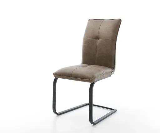 Jídelní židle Maddy-Flex taupe vintage konzolová podnož plochá