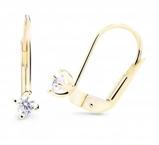 Cutie Jewellery Visací náušnice ze žlutého zlata Z8014-55-10-X-1