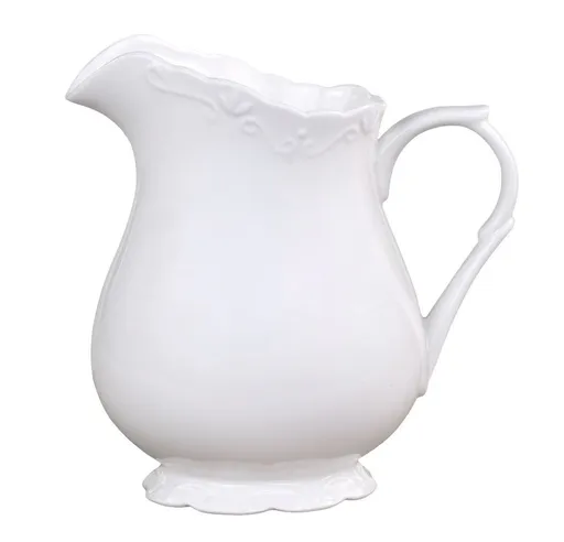 Porcelánový džbán s krajkou Provence lace - 18cm / 1.1L Chic Antique