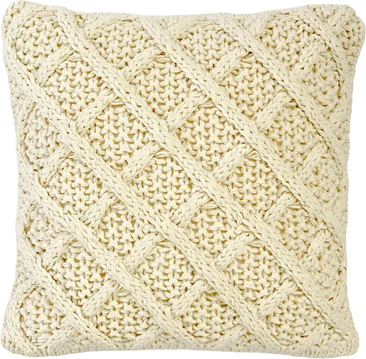 Povlak na polštář Leeds 45x45 čtvercový, krémový  - Sander