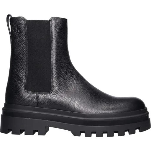 Calvin Klein LUGGED CHELSEA BOOT HIGH LTH Pánská kotníková obuv, černá, velikost