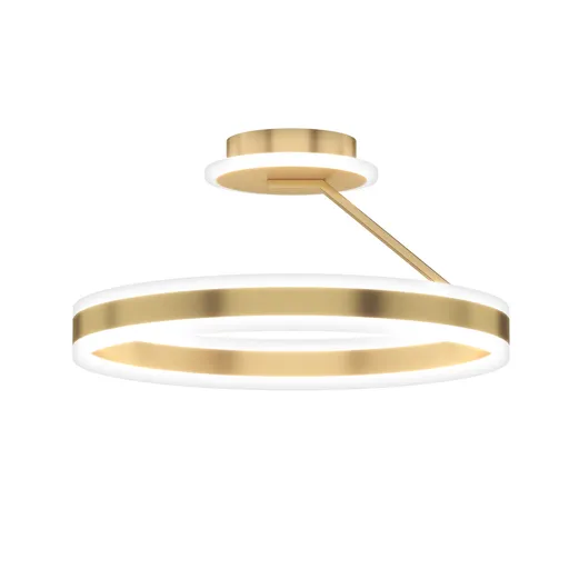 Stropní lampa RINEUS zlatá 20W LED bezbarvé krystaly PRŮMĚR 40CM