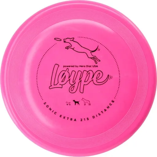 Løype SONIC XTRA 215 DISTANCE Létající disk pro psy, růžová, velikost