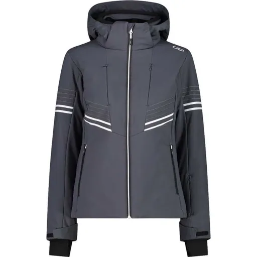 CMP WOMAN JACKET ZIP HOOD Dámská lyžařská bunda, černá, velikost