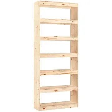 Shumee Knihovna / dělicí stěna 80 × 30 × 199,5 cm masivní borovice (808203)