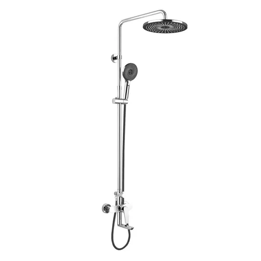 Mereo Eve vanová baterie s talířovou kulatou sprchou, černá CBE60101SFE