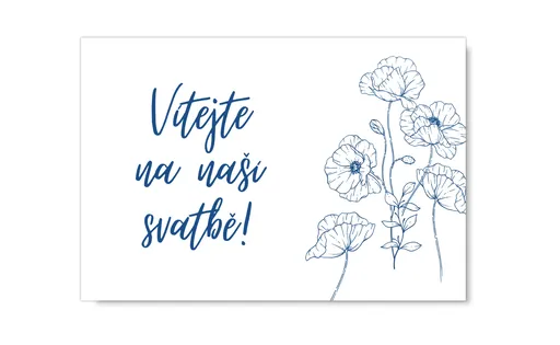 Personal Uvítací tabule - Modrotisk