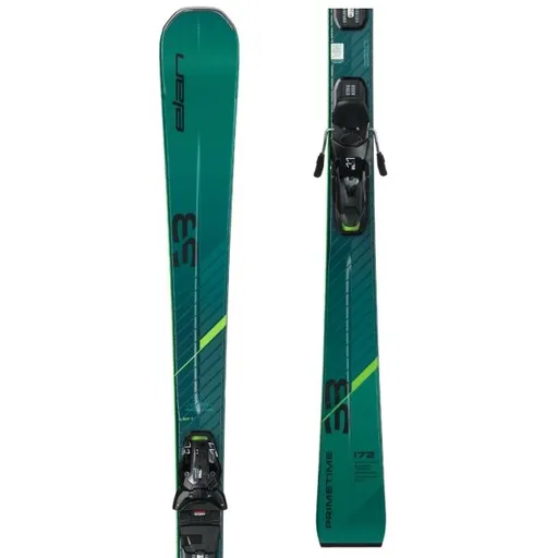 Elan PRIMETIME 33 SX + ELX 11.0 Sjezdové lyže, tmavě zelená, velikost