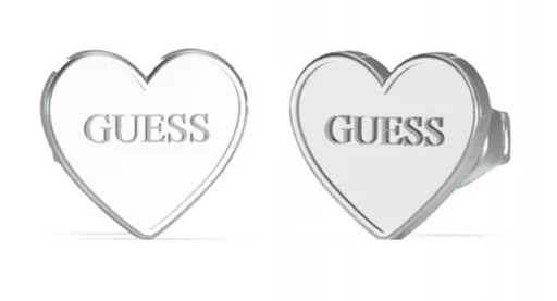 Guess Slušivé ocelové náušnice Srdce JUBE02171JWRHT/U